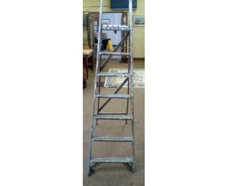 Vintage Set of Wooden Step Ladders