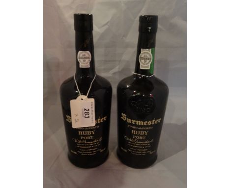 Two bottles of Burmester Ruby Port, 75cl, 19% vol.