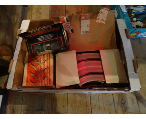 Two boxed Scalextric vintage racing cars, a C.305 4.5 litre Bentley and a C.360 2.3 litre Alfa Romeo, together with a quantit