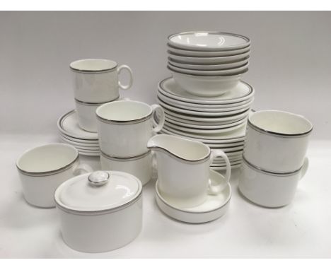 A Royal Doulton tea/coffee and dinner service in Simplicity pattern. NO RESERVE.
