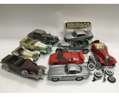 A collection of die cast model cars mainly by Franklin Mint.