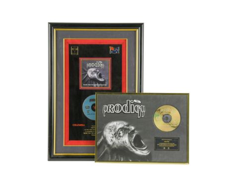 Music for the Jilted Generation' 1997 a presentation gold disc to Keith Flint, commemorating sales of more than 25,000 in Bel