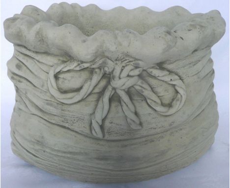 Stone sack planter. (4)