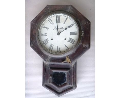 Antique wooden clock.