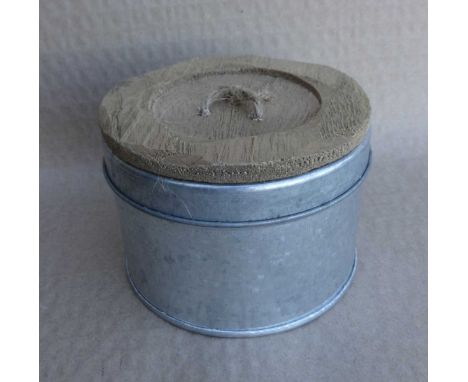 Seven vintage style small button top tins, 7x10x10cm. (7)