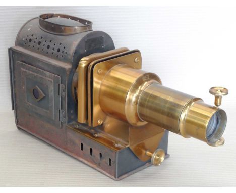 Old magic lantern, 27x16x57cm. 