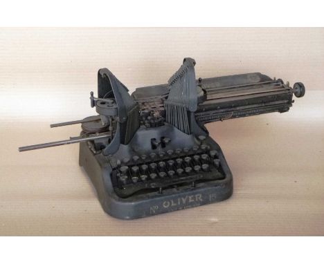 Old black Oliver Typewriter.