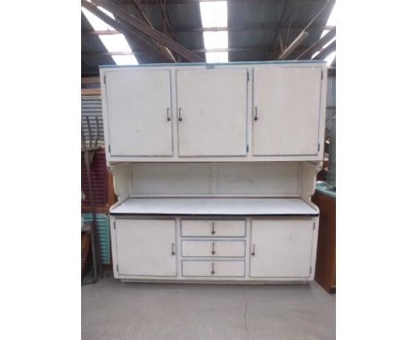 A vintage Hygena kitchen cabinet, 199x183x54cm.
