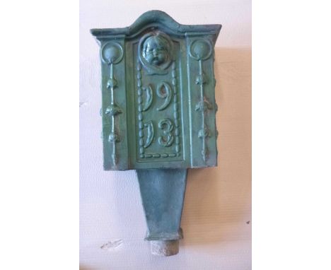 Metal green hopper.