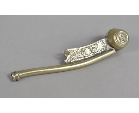 A Vintage Silver Plated Bosun's Whistle 