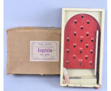 A Vintage Chad Valley Bagatelle Game in Original Cardboard Box, 29cms Wide 