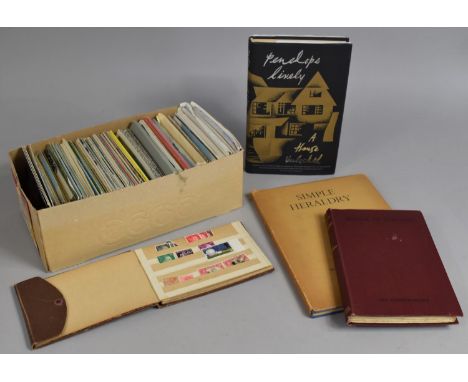 A Collection of Various Mid 20th Century Postcards (Some Unused) together with Bound Volumes, Simple Heraldry, Manual of Hera