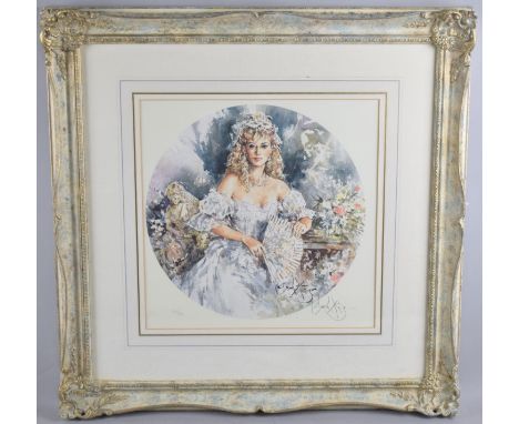 A Framed Limited Edition Gordon King Print, Signed and Numbered 239/250, 31cm diameter 