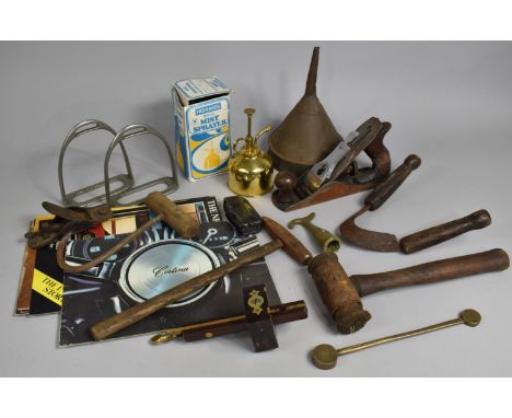 A Collection of Various Tools to include Stanley Bailey Plane, Bale Hook Etc 
