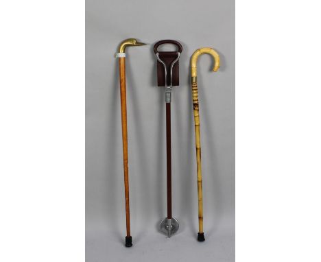 A Collection of Two Walking Sticks and a Shooting Stick 