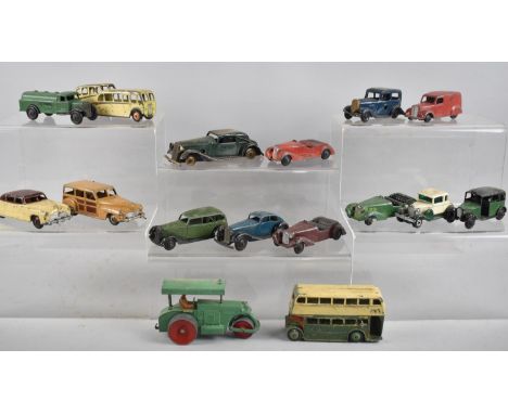 A Collection of Various Vintage Play Worn Diecast Dinky Toys Etc 