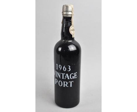 A Single Bottle of 1963 Vintage Port 