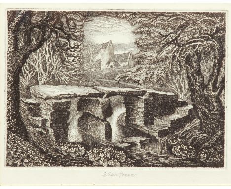 Robin Tanner (British, 1904-1988) 'The Clapper Bridge' etching
