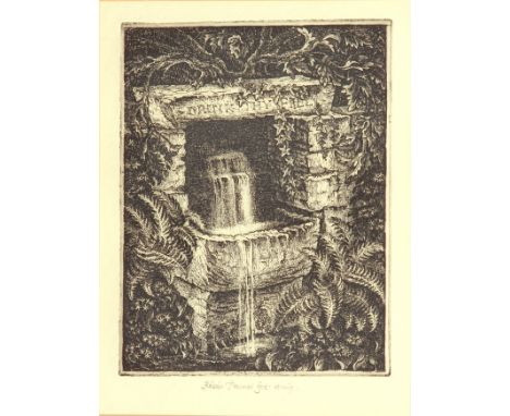 Robin Tanner (British, 1904-1988) 'The Drinking Trough' etching, signed lower margin in pencil 9¼ x 7in (23.5 x 17.8cm)