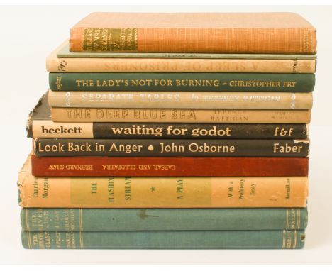 Twelve plays - eleven in hardback, 1925-1959, mostly 1950s: OSBORNE, John - Look Back in Anger (Faber & Faber sixth impressio