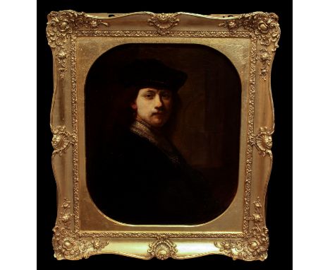 After Rembrandt Harmensz van Rijn (1606-1669), probably late 18th / early 19th century Self portrait oil on canvas (relined) 