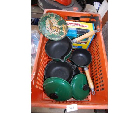 Thomas the Tank Engine green cook pots etc.