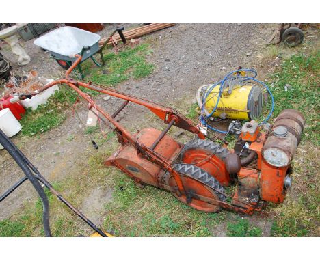 A Howard Bantam rotavator, (engine turns at time of lotting).
