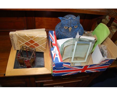 Photo frames, tea light holders etc.