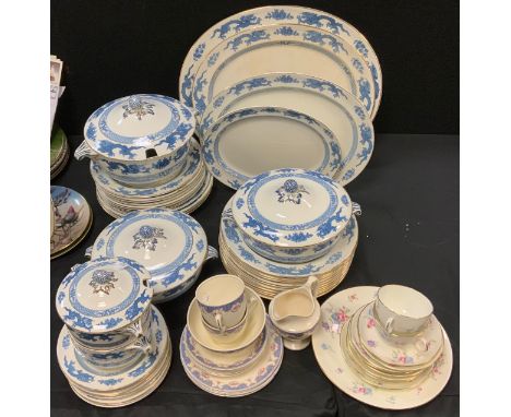 A Hammersley part floral tea service;  Booths Dragon dinner ware;  etc 