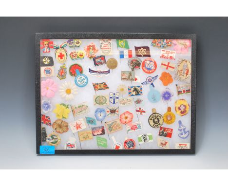 Lapel Pins - Mainly charity pins dating from the early 20th Century containing a large amount of military, to include HM Quee