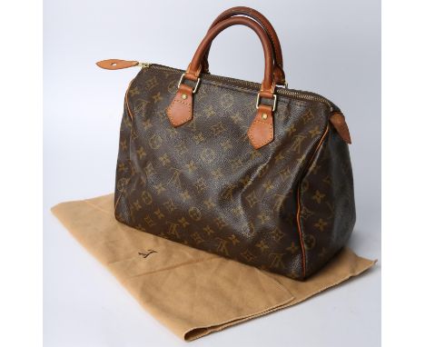 LOUIS VUITTON Speedy 30 Monogram Boston handbag (Approx. measurements: height 8" x  width 12" x depth 6") with original recei