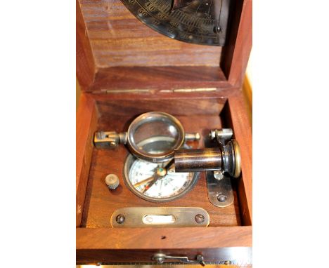 Wooden marine compass master box