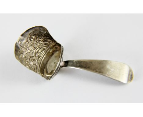 George III silver caddy spoon. Assay London 1805