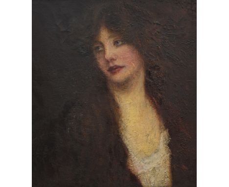 Sir James Jebusa Shannon, R.A., R.B.A., R.H.A. (British, 1862-1923):'An Irish Maid', portrait study, inscribed verso and date