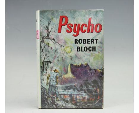 BLOCH (R), PSYCHO, first English edition, with un-clipped d.j., black cloth with green lettering and silver gun, Robert Hale,