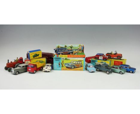 A selection of Corgi, Dinky and other collectable vehicles to include  a Corgi Ford Consul Cortina Super Estate Car 440 with 