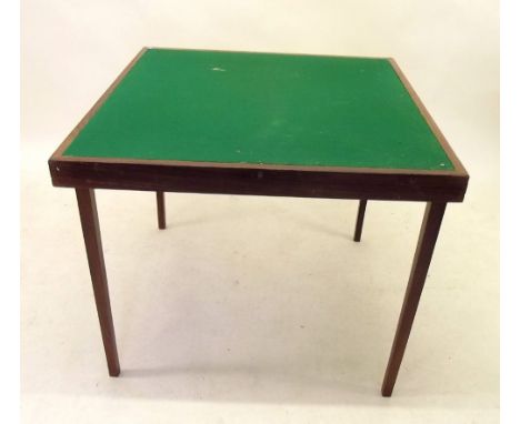 A folding large card table 