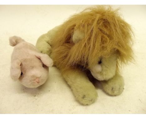 A Chad Valley pig and a Merrythought lion 