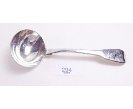 A Georgian silver sauce ladle - London 1829