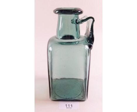 A glass decanter by David Hill, 2000