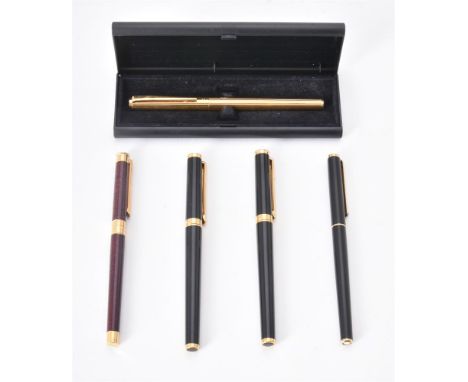 
	
		Montblanc, Noblesse Oblige, a black fountain pen, with black cap and barrel, cartridge converter, the nib stamped 14K,in