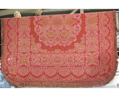 Very large and heavy vintage Welsh blanket, 275 cm X 270 cm. P&amp;P Group 3 (£25+VAT for the first lot and £5+VAT for subseq
