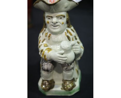 Antique Toby jug, H: 23 cm. P&amp;P Group 3 (£25+VAT for the first lot and £5+VAT for subsequent lots) Condition Report: Craz