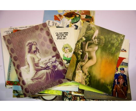 Collection of mixed vintage worldwide and humerous postcards. P&amp;P Group 1 (£14+VAT for the first lot and £1+VAT for subse