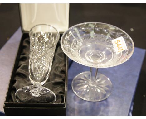 Waterford crystal vase and Coalport vase, both in presentation boxes. P&amp;P Group 3 (£25+VAT for the first lot and £5+VAT f