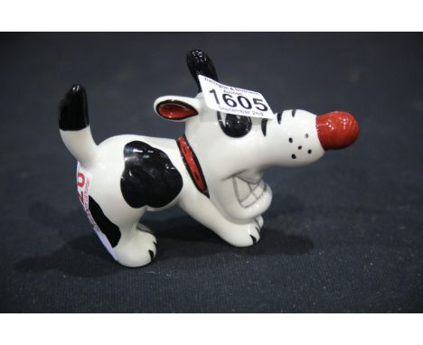 Lorna Bailey dog Dashy, H: 10 cm. P&P Group 1 (£14+VAT for the first lot and £1+VAT for subsequent lots)Condition Report: No 