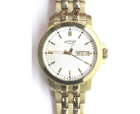 Boxed gents Rotary day/date wristwatch. P&amp;P Group 1 (£14+VAT for the first lot and £1+VAT for subsequent lots) 