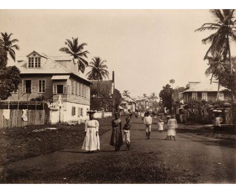 * West Africa. An album containing 60 gelatin silver prints of Sierra Leone, c. 1915-20, including 6 panoramic photos (8.5 x 