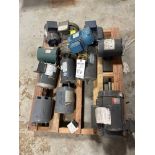 PALLET OF 12 ELECTRIC MOTORS VARIOUS HP