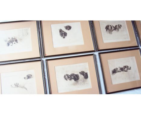 After Maud Earl 
No. 1 Bloodhounds
A print
24 x 32
Together with No.3, No.4. No.7, No.10, Hounds, No.14 Setters and No.24 Spa